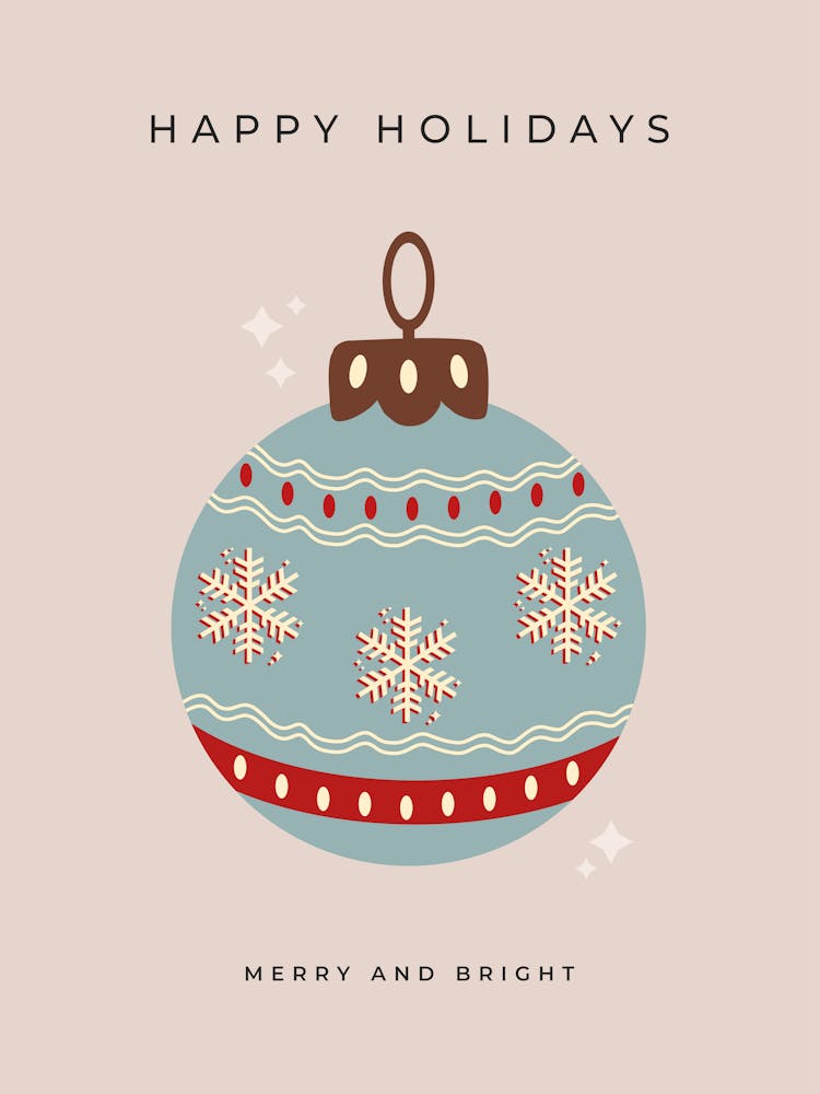 Retro Christmas Bauble
