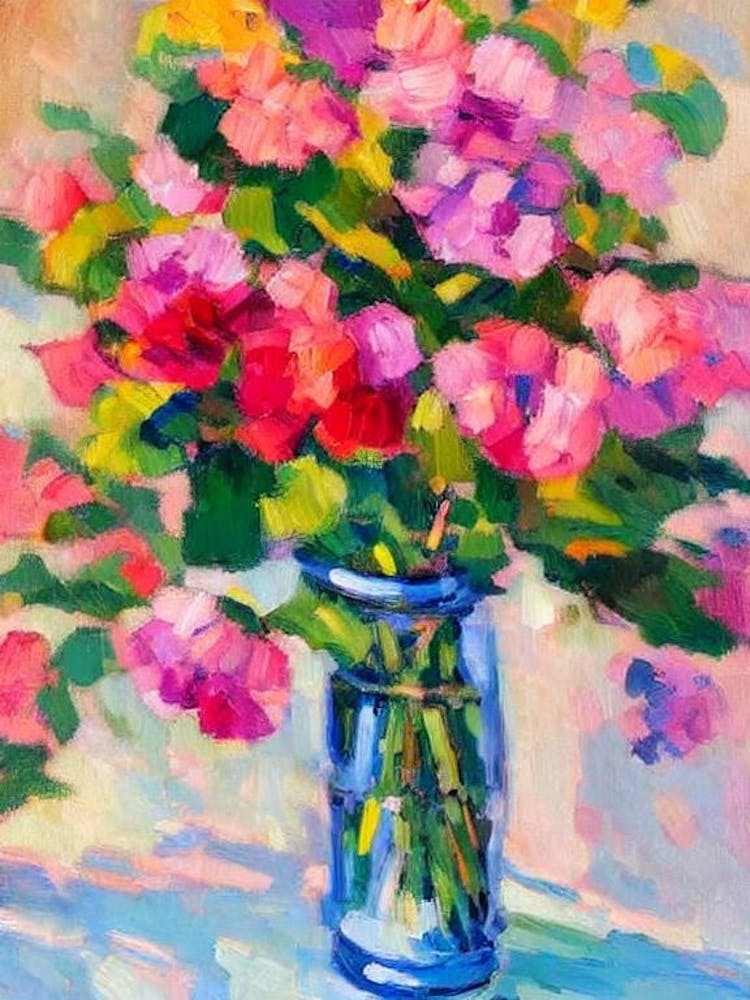 Snapdragons  Matisse Style Flower