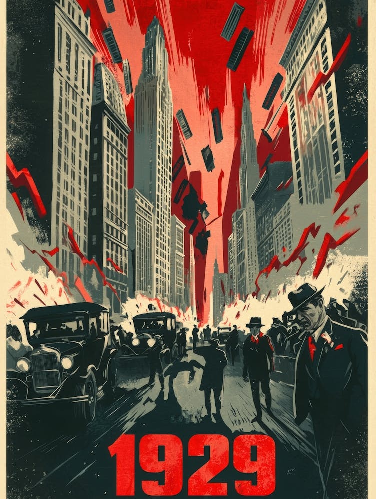 Aihrgdesign A Vintage Financial Poster Depicting The Dramatic 9679494d 2058 4152 916f 5977158da657 1