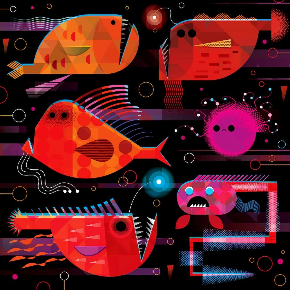 Abyssal Fish 1 Square
