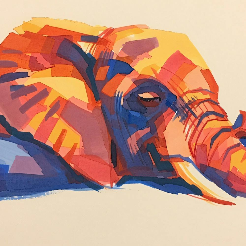 Elephant Laying Down