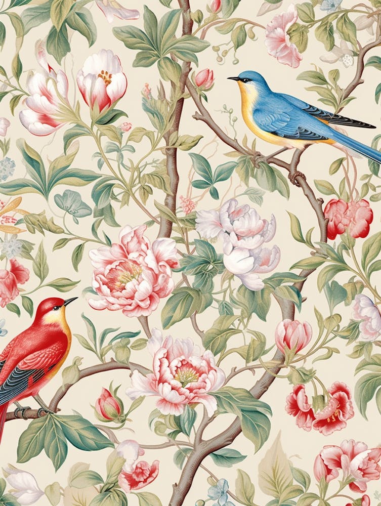 Birds And Flowers 1