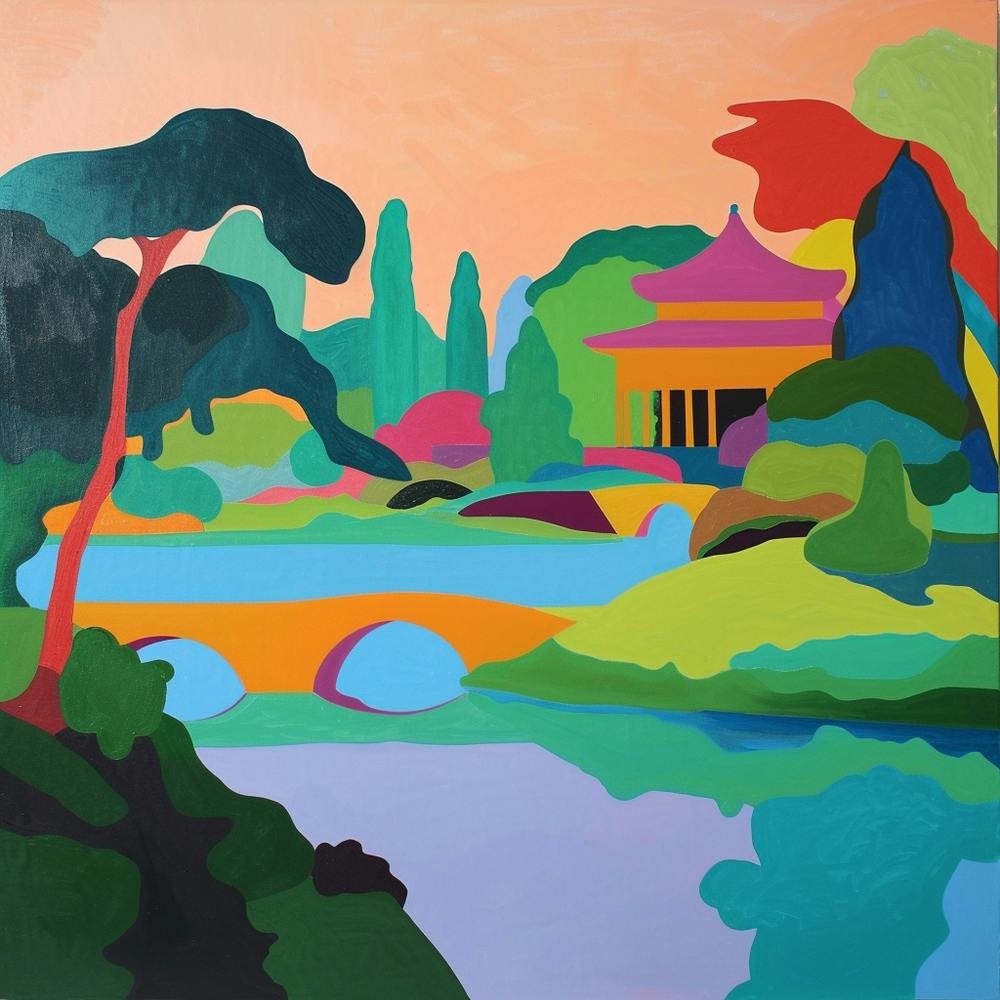 Colourful Gardens Summer Palace China 3