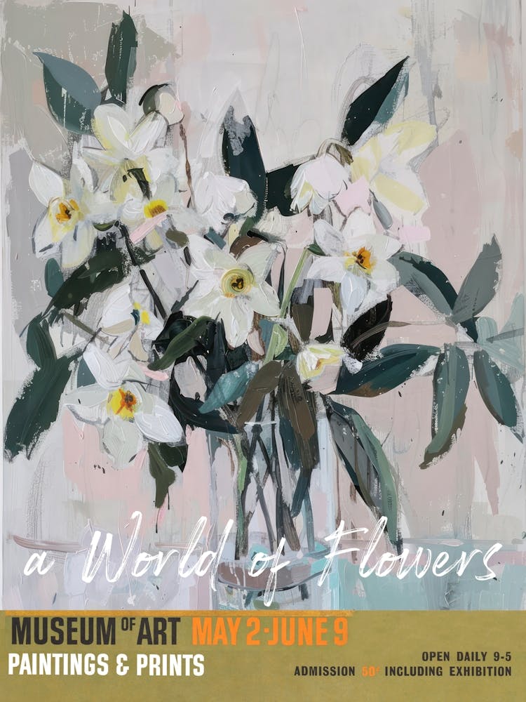 A World Of Flowers, Van Gogh Exhibition Daffodils 2