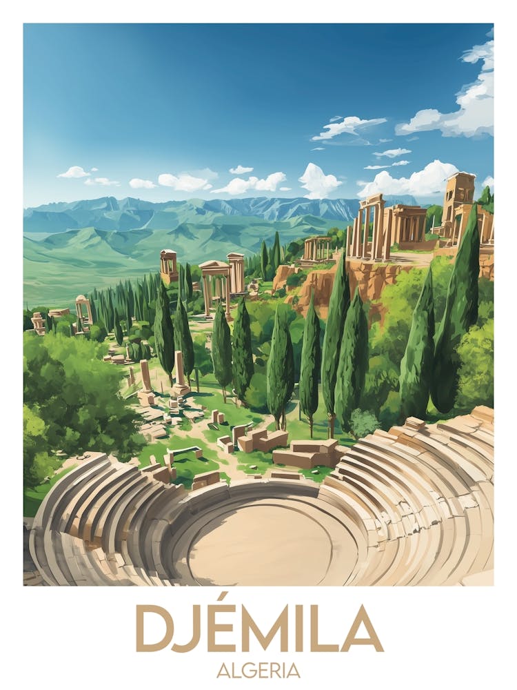 Reiseposter Djémila