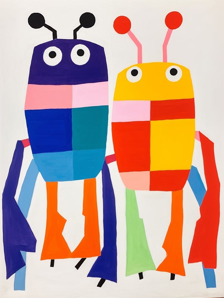 Colourful Kids Animal Art Crab 5