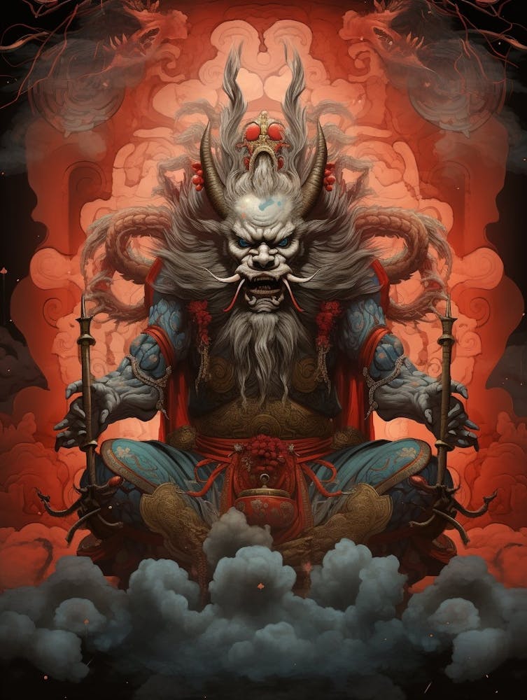 Raijin Thunder God Japanese Style 2