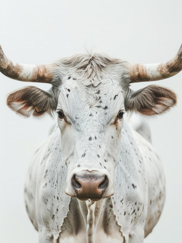 Longhorn Bull Portrait