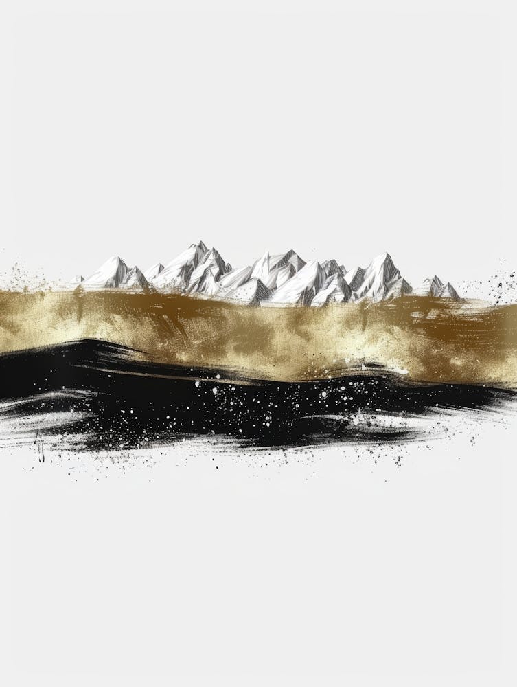 Gold And Black Canvas Print 4