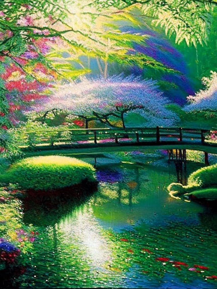 Japanese Friendship Garden, Usa Classic Painting