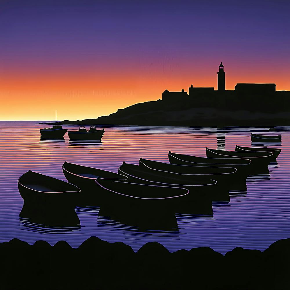 Boats At Sunset 2