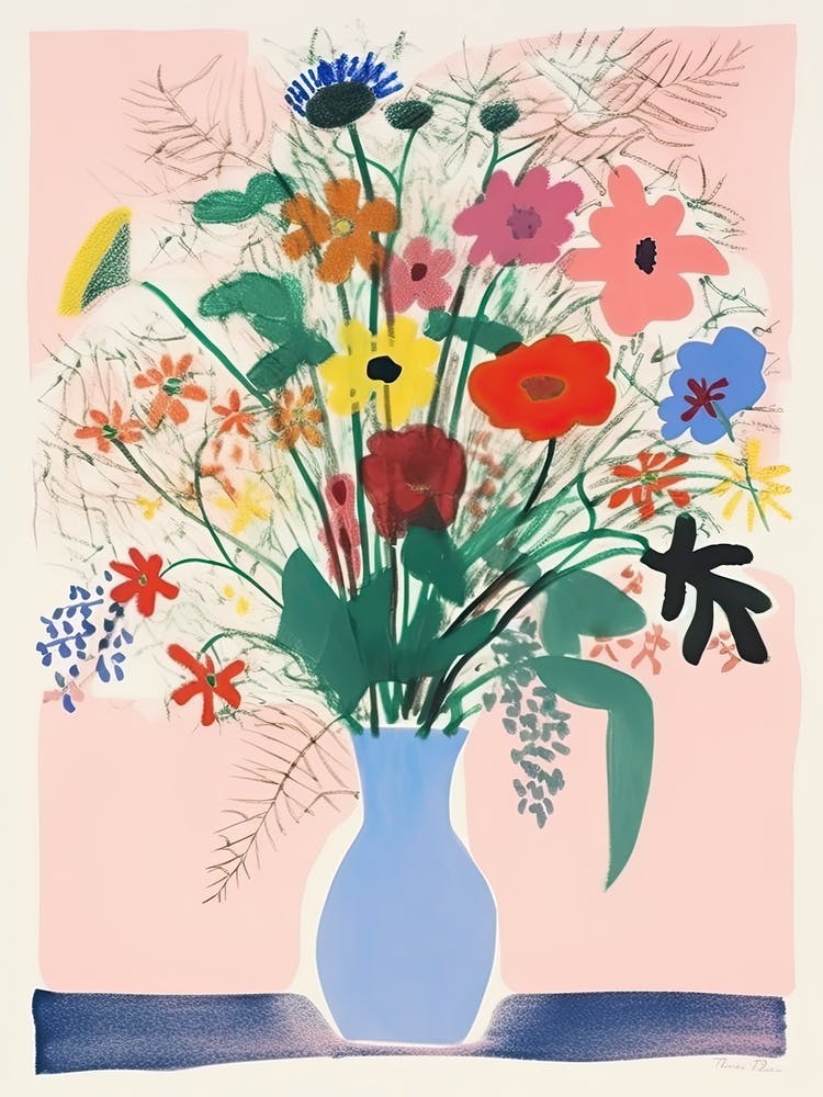 Wild Flowers Bouquet Flower Illustration 7