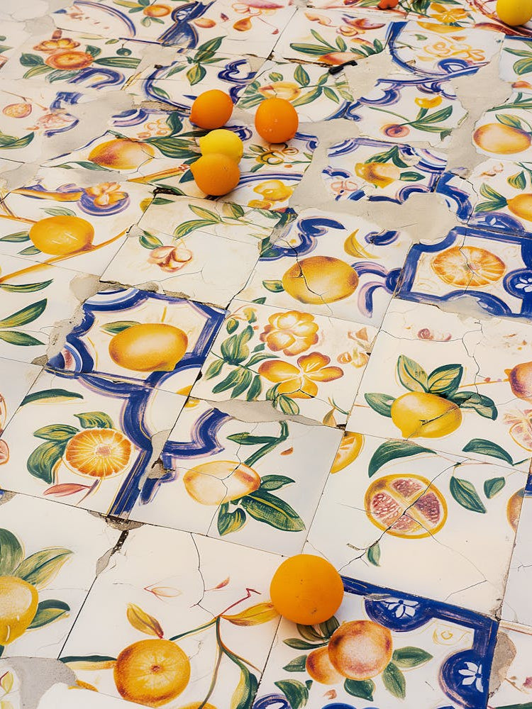 Oranges On Tile