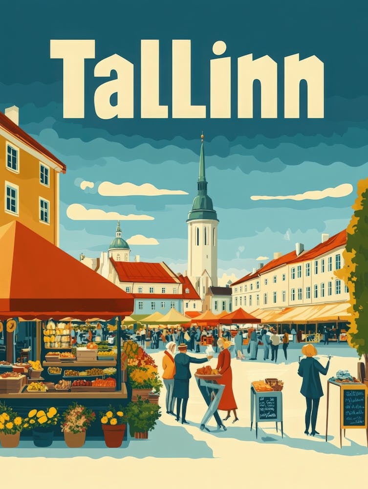 Aihrgdesign A 1970s Inspired Travel Poster For Tallinn Depict E7c2e261 76a3 44ff 9d29 58de43624af7 0