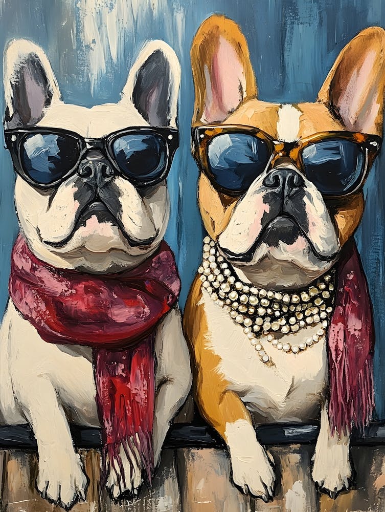 Whimsical Frenchies At The Bar 7