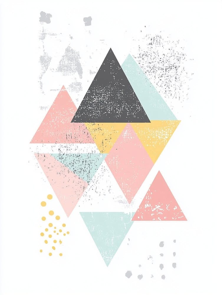 Abstract Triangles Canvas Print
