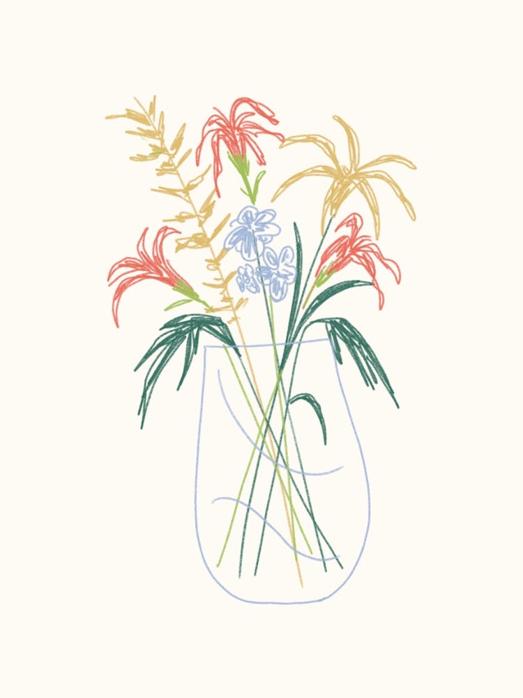 Simple Flowers Print