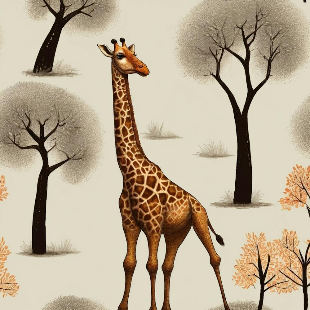 Default Default Retro Giraffe For Defferent Seasons Aestethic 3