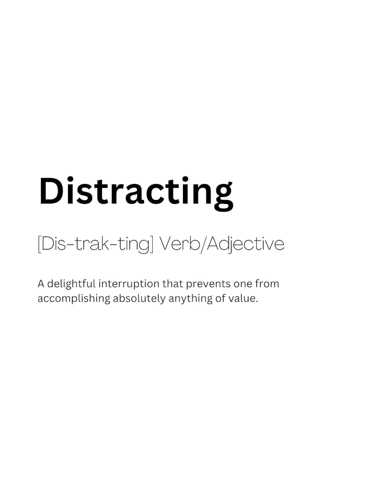 Distracting Definition Meaning