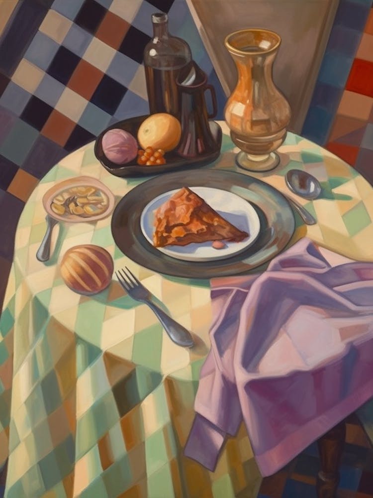 Parmigiana Di Melanzane Still Life Painting