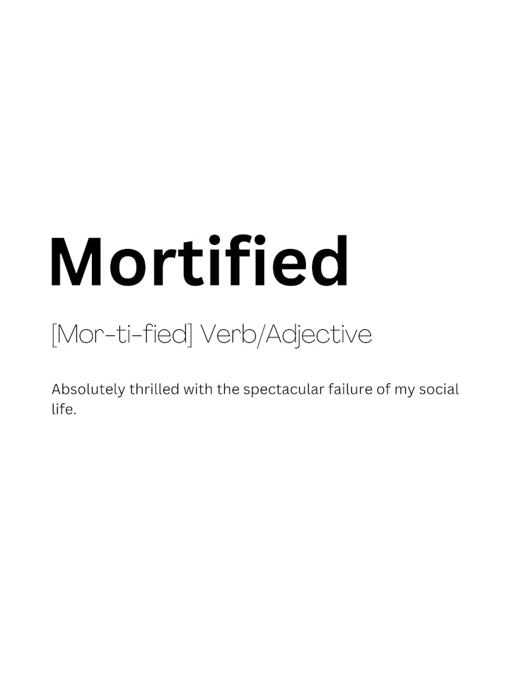 Mortified Definition Meaning