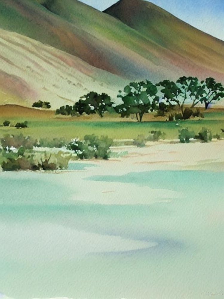 Namib Aquarellposter