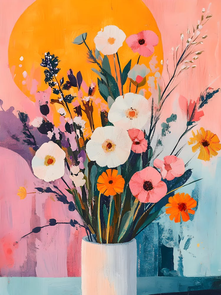 Sun Kissed Blossoms – A Dance Of Color And Light