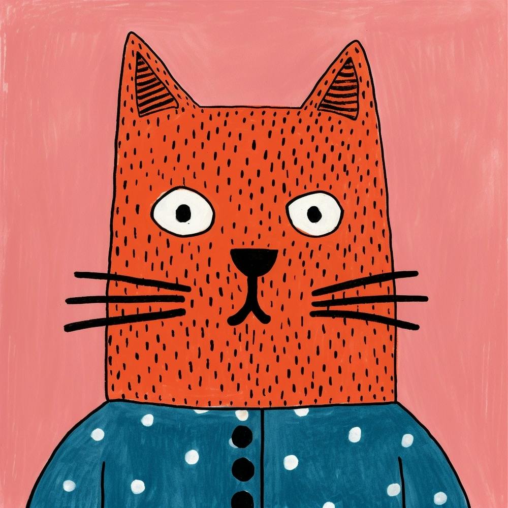 Red Polka Dot Cat 2