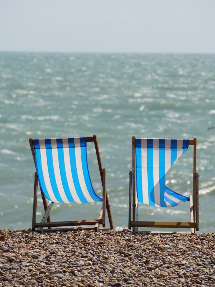 Deck Chairs On The Beach
