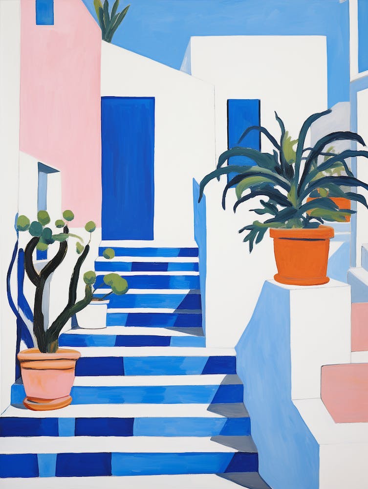 Matisse Inspired Fauvism Garden House Poster