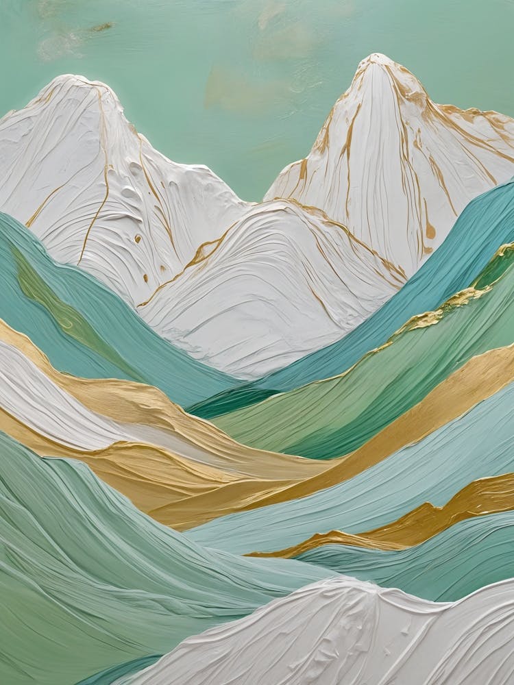 Serene Painted Mountains no2