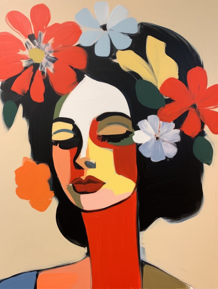 Woman With Flowers 3