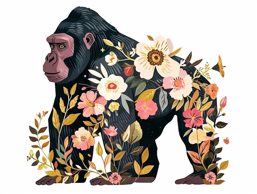 Little Floral Gorilla 1