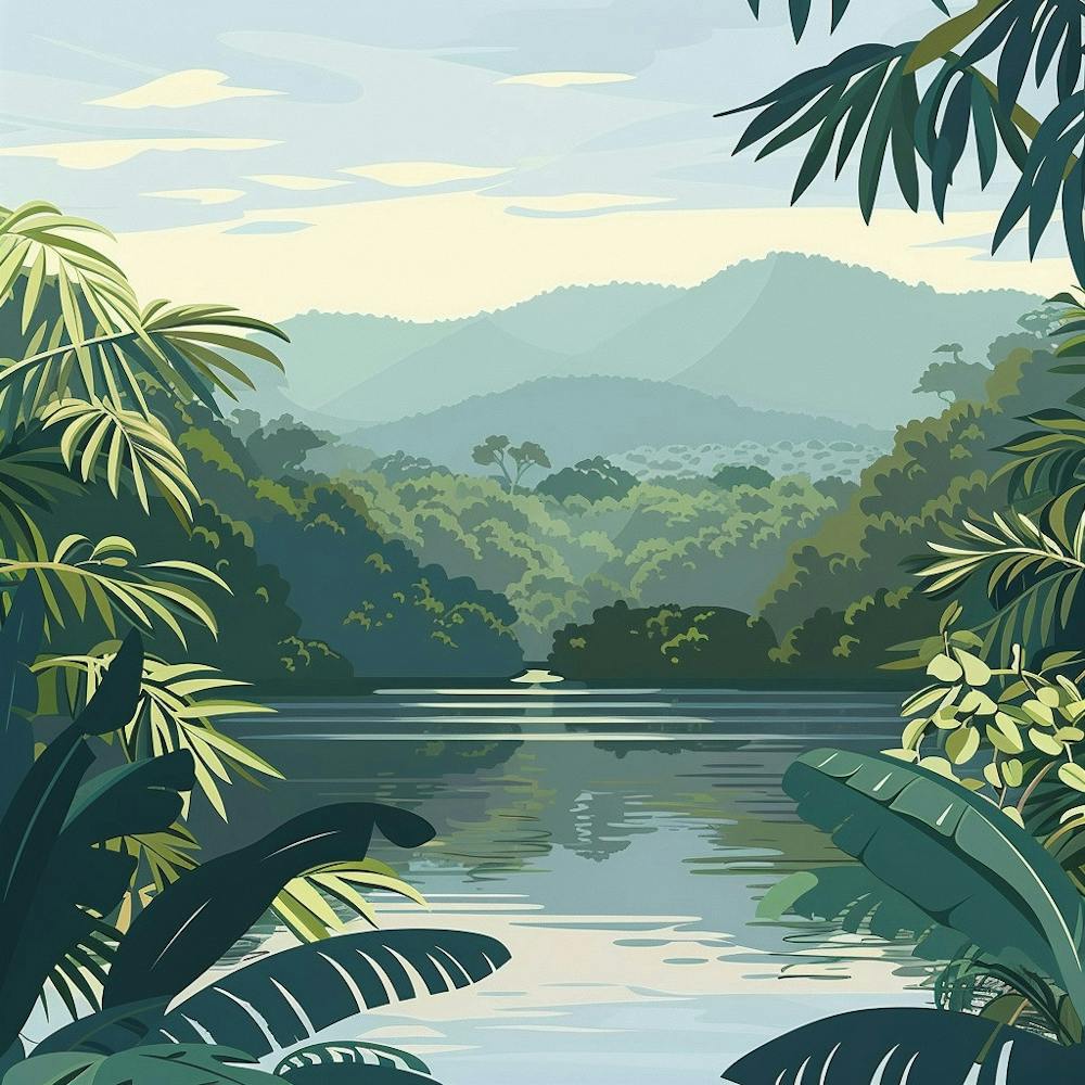 Tropical Jungle Landscape