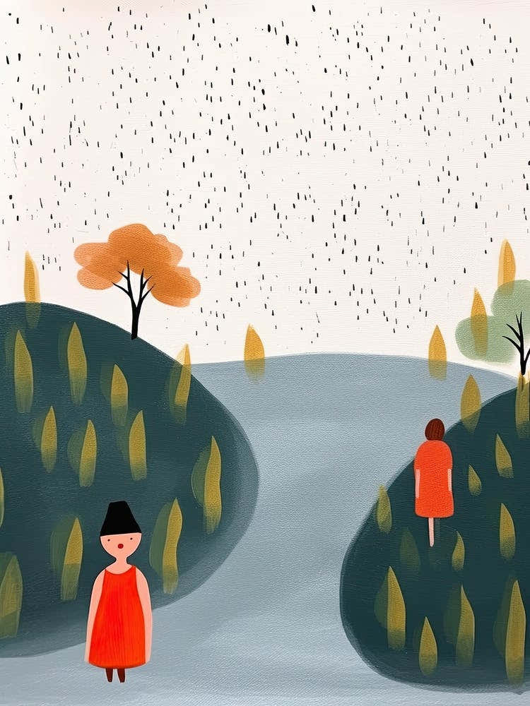 Into The Woods Scene, Tiny People And Illustration 1