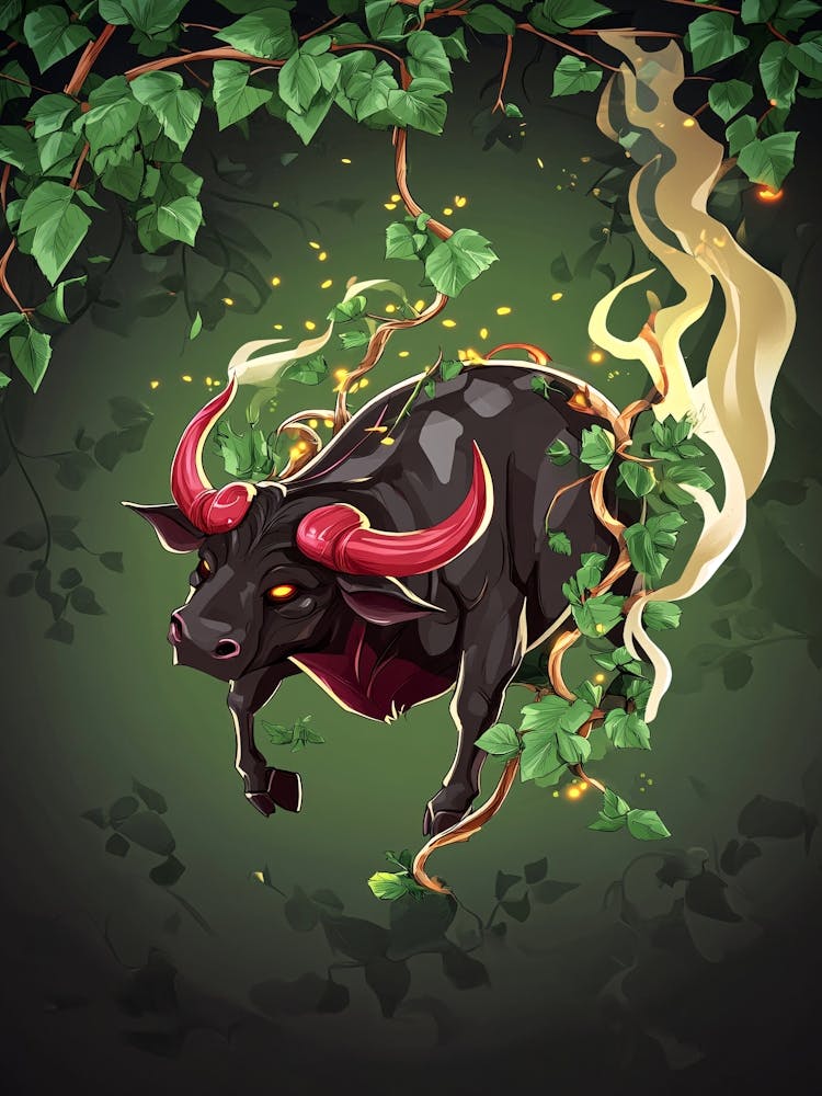Bull With Horns 1