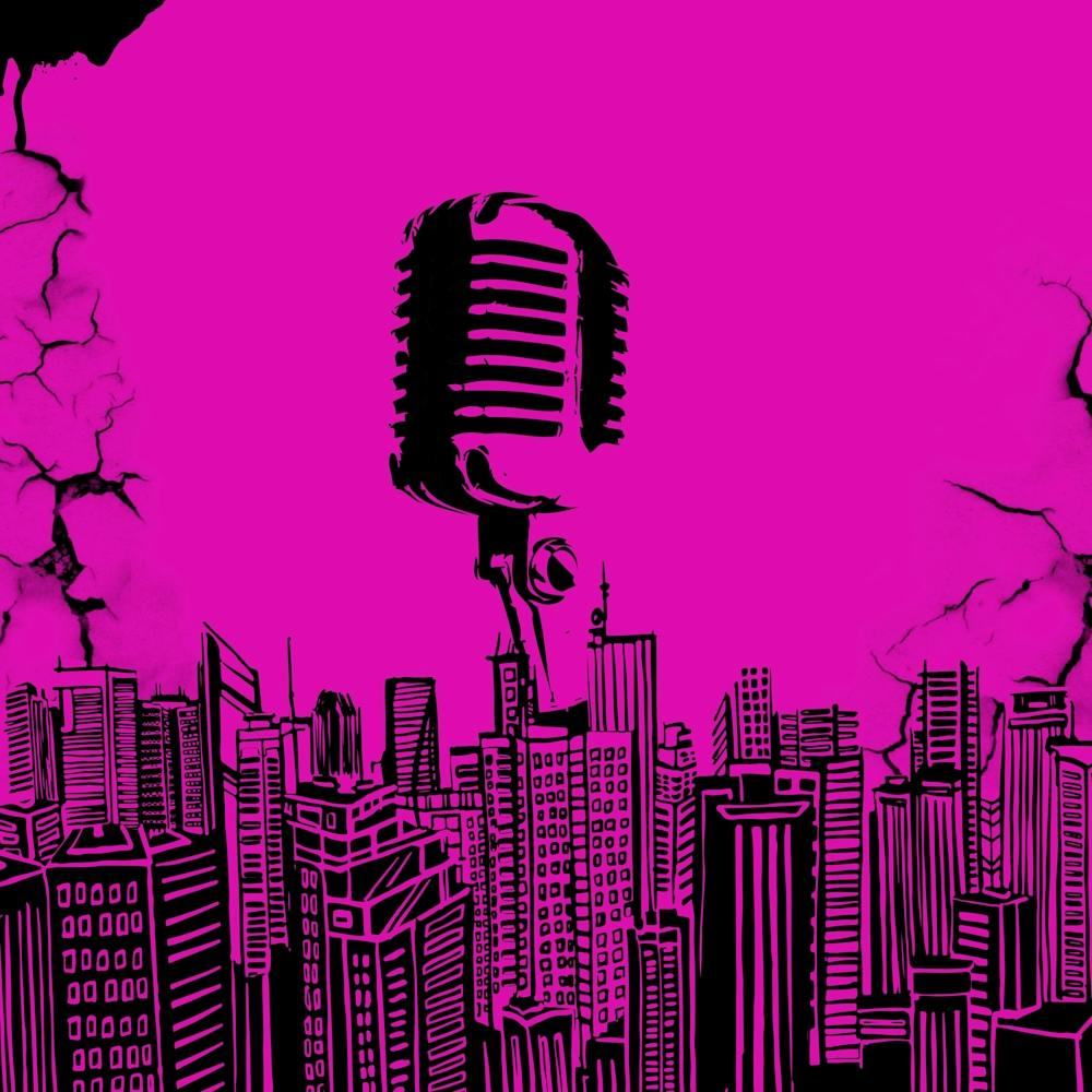 Cityscape With A Microphone