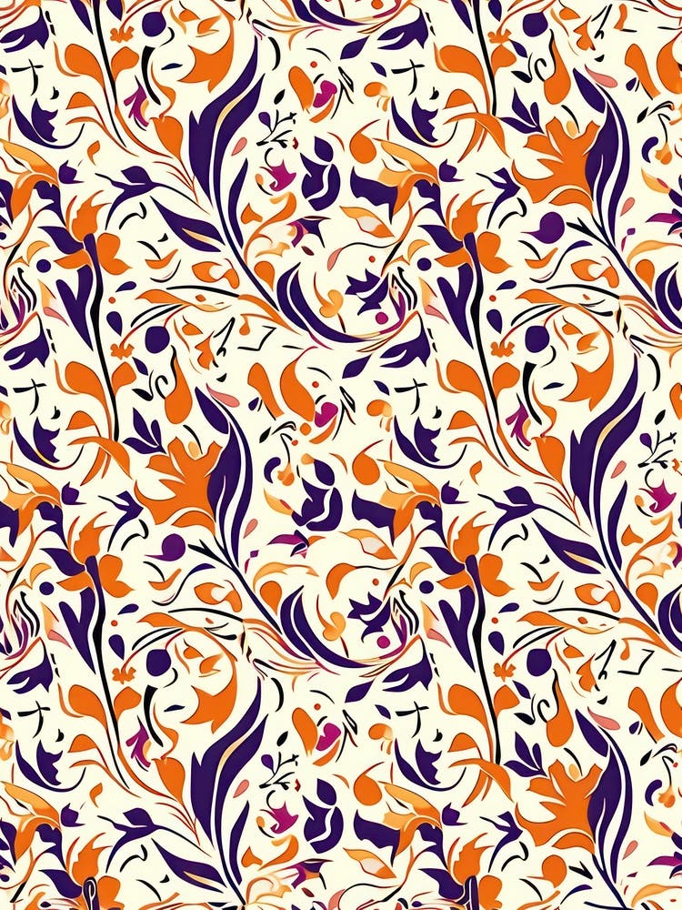 Radiant Petals London Fabrics Floral Pattern 1