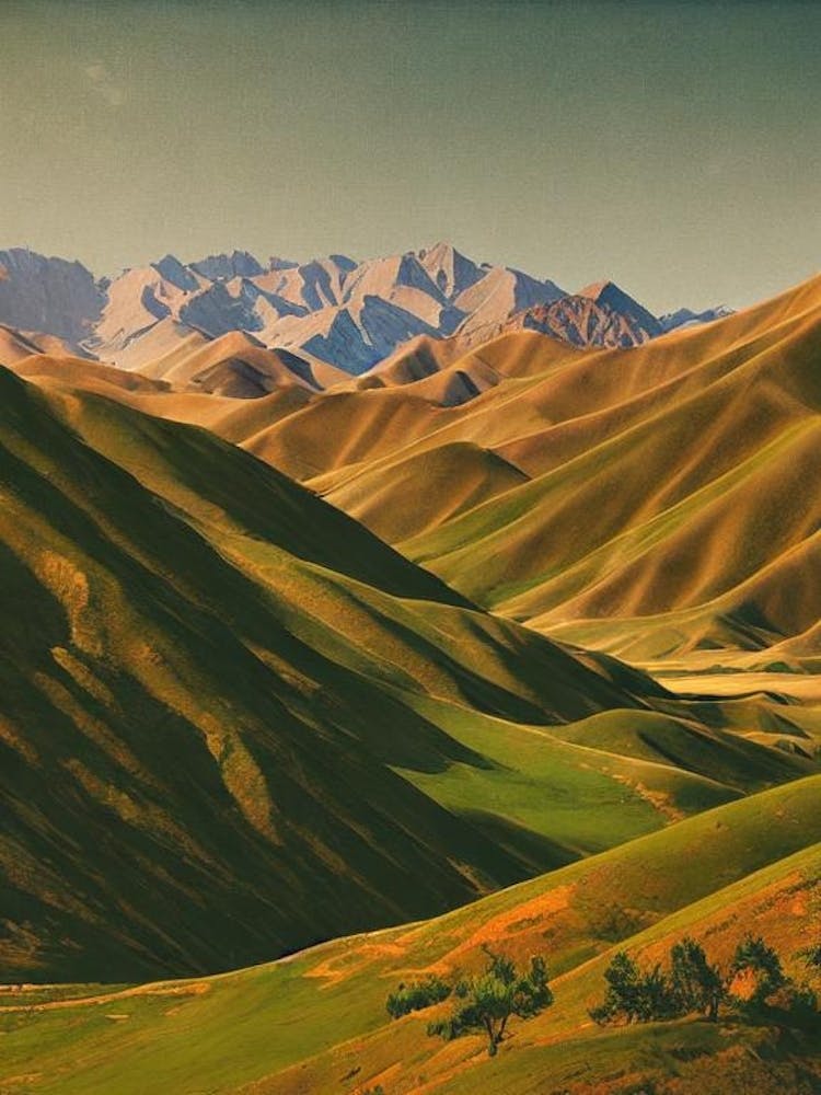 Gobi Gurvansaikhan National Park 2 Mongolia Vintage Poster