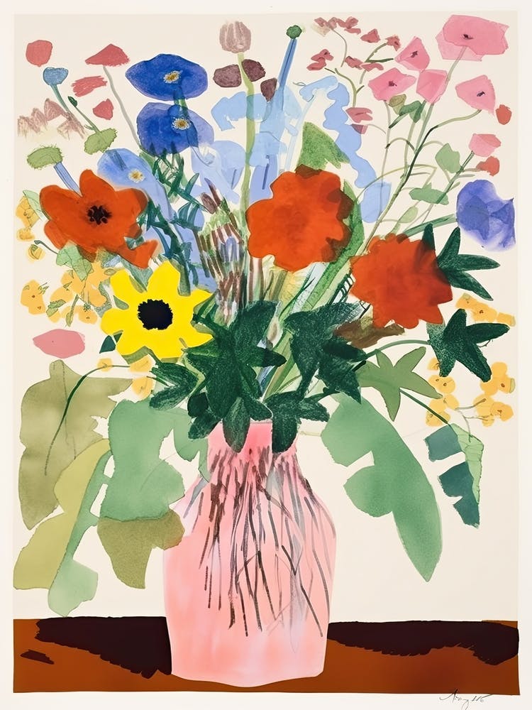 Wild Flowers Bouquet Flower Illustration 6