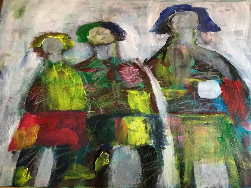 Choose your tribe 16x20inches acrylic on canvas