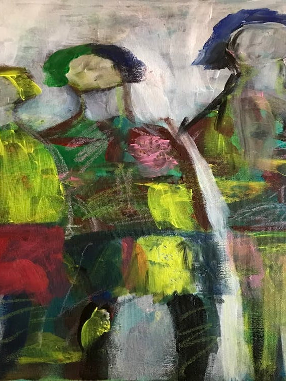 Choose your tribe 16x20inches acrylic on canvas