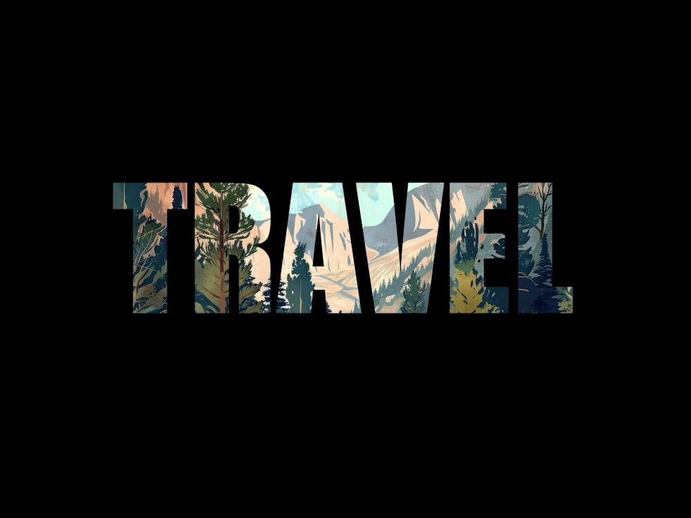 Travel Poster Vintage Wooded Pines 6
