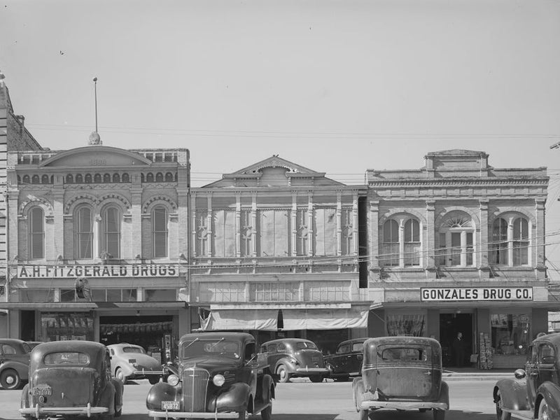 Business Establishments, Gonzales, Texas By Russell Lee