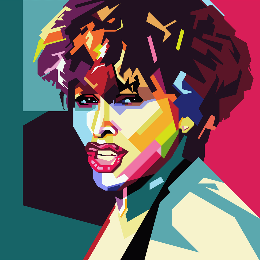 Tina Turner Pop Art WPAP