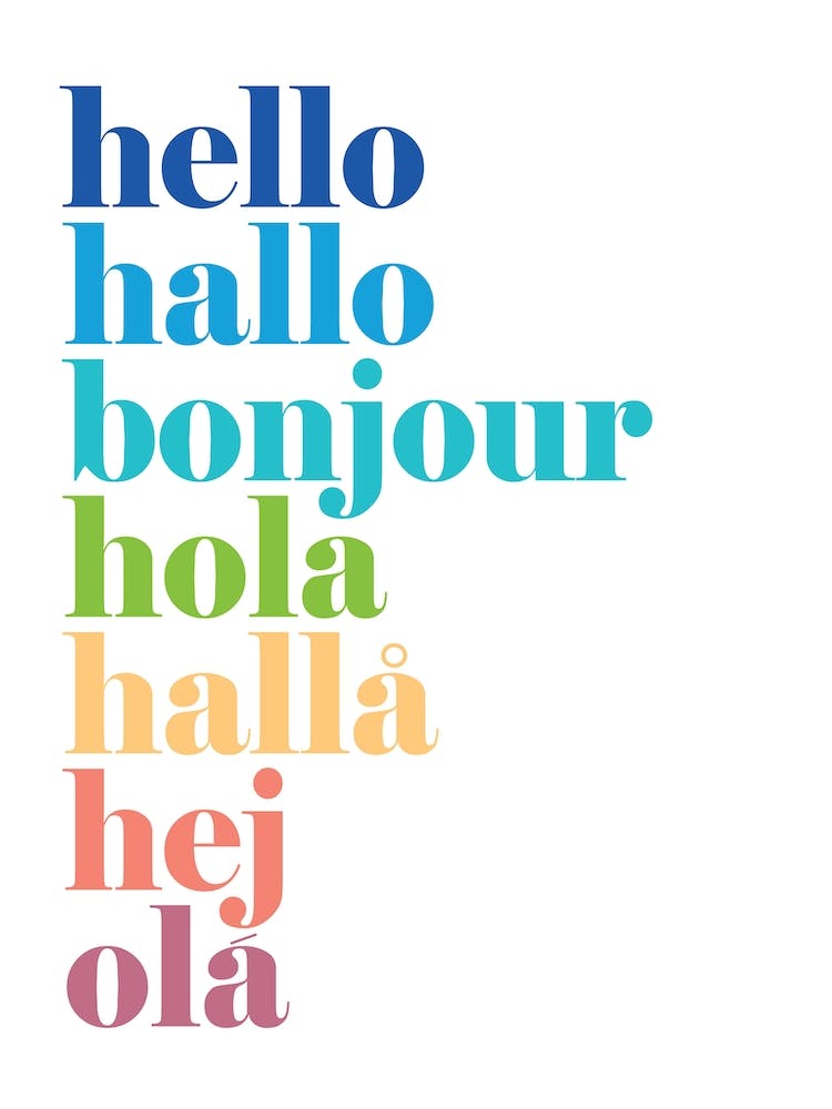 Hello Hallo Colours