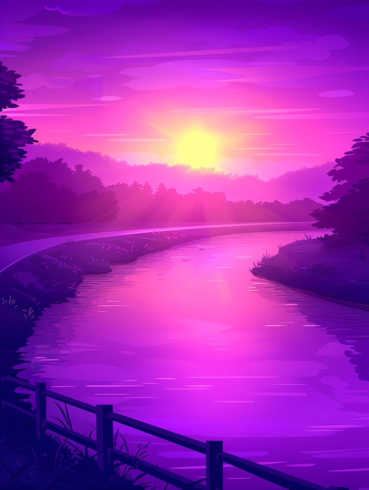 Sunset In The Forest 11