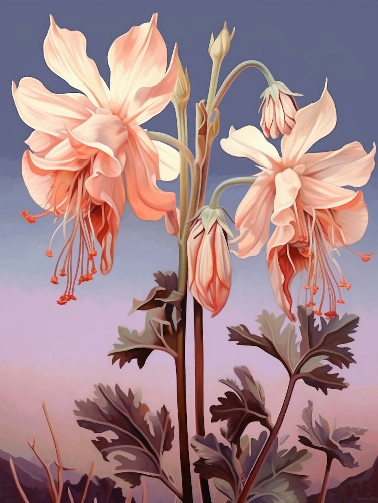 Floral Illustration Columbine 4