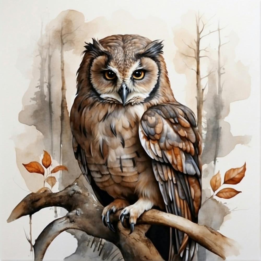Beautiful looking owl
