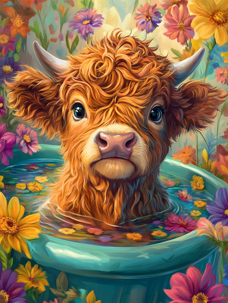 Cow In A Tub 5